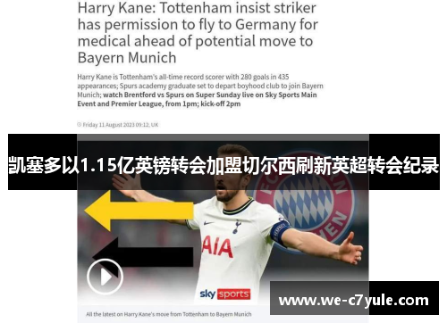 凯塞多以1.15亿英镑转会加盟切尔西刷新英超转会纪录