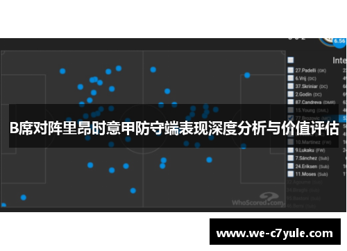 B席对阵里昂时意甲防守端表现深度分析与价值评估 B席对阵里昂时意甲防守端表现深度分析与价值评估